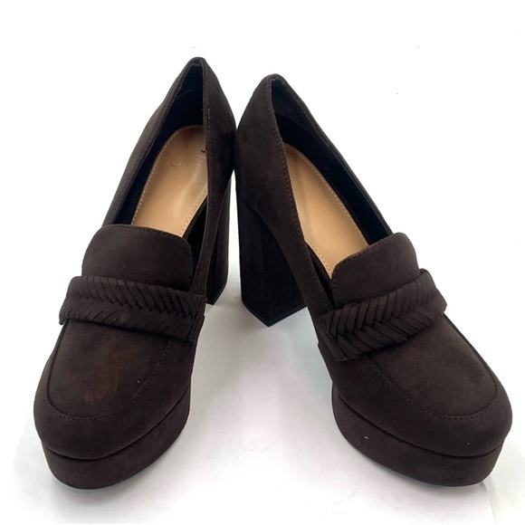 NIB Just Fab Adele Coffee Suede Pumps Size 7 & 9 - Picture 1 of 11